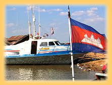 Bootsanleger in der Naehe von Siem Reap