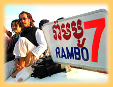 Auf dem Dach des Bootes