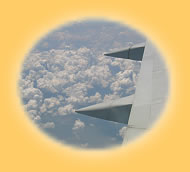 Foto aus einem Thai Airways Flieger