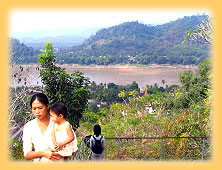 Blick vom Phousi Mountain in Luang Prabang