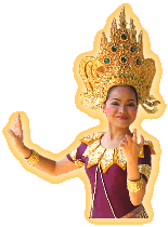 Taenzerin am Vinanmek Mansion in Bangkok