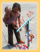 Bettelkinder in Aranyaprathet