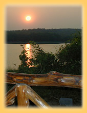 Sonnenuntergang am Khao Eto See