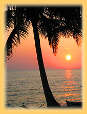 Sonnenuntergang am White Sand Beach